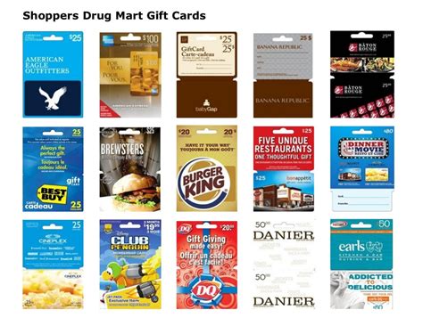 shoppers drug mall gift card.